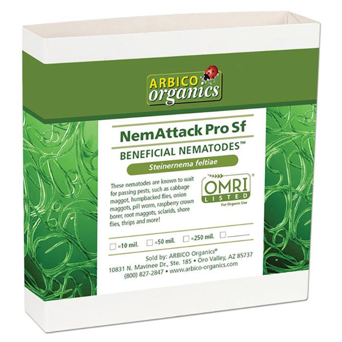 ARBICO Organics NemAttack Pro Steinernema Feltiae (Sf) Beneficial Nematodes, Pack of 10 Million