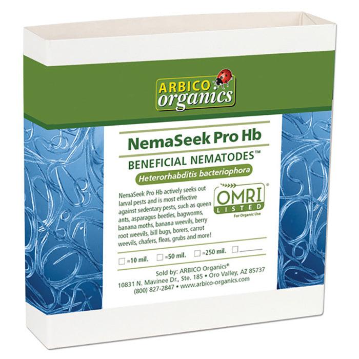 ARBICO Organics NemaSeek Pro Heterorhabditis Bacteriaphora (Hb) Beneficial Nematodes, Pack of 500 Million