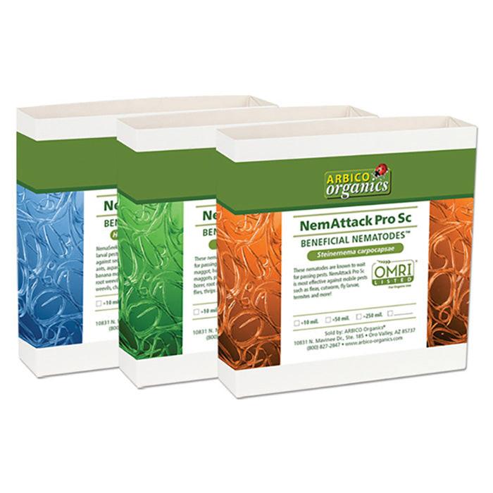 ARBICO Organics Triple Threat Pro Sf, Sc, & Hb Beneficial Nematodes, Pack of 150 Million (3 x 50 Million)
