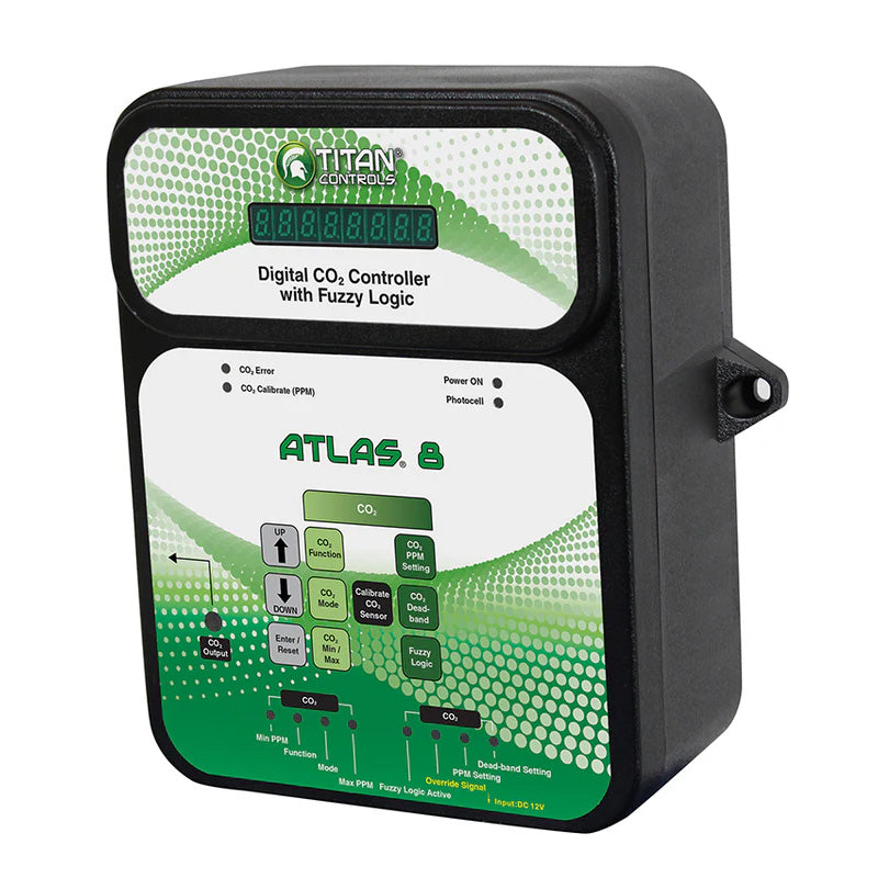 Titan Controls Atlas 8: Digital CO2 Controller with Fuzzy Logic