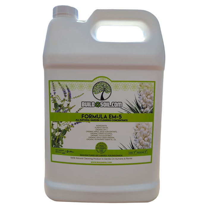 BuildASoil EM-5 All Natural Garden Cleaning Concentrate, 1 Gallon