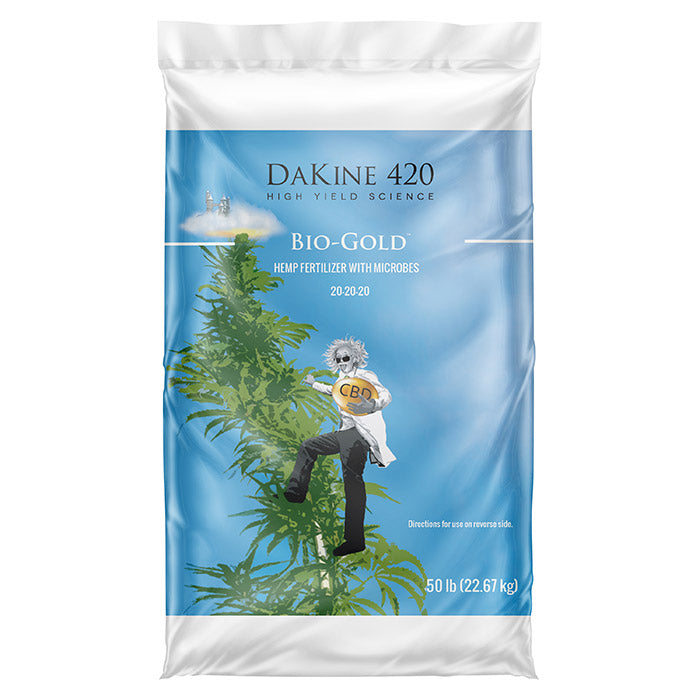 DaKine 420 Bio-Gold Hemp Fertilizer with Microbes, 50 lb.