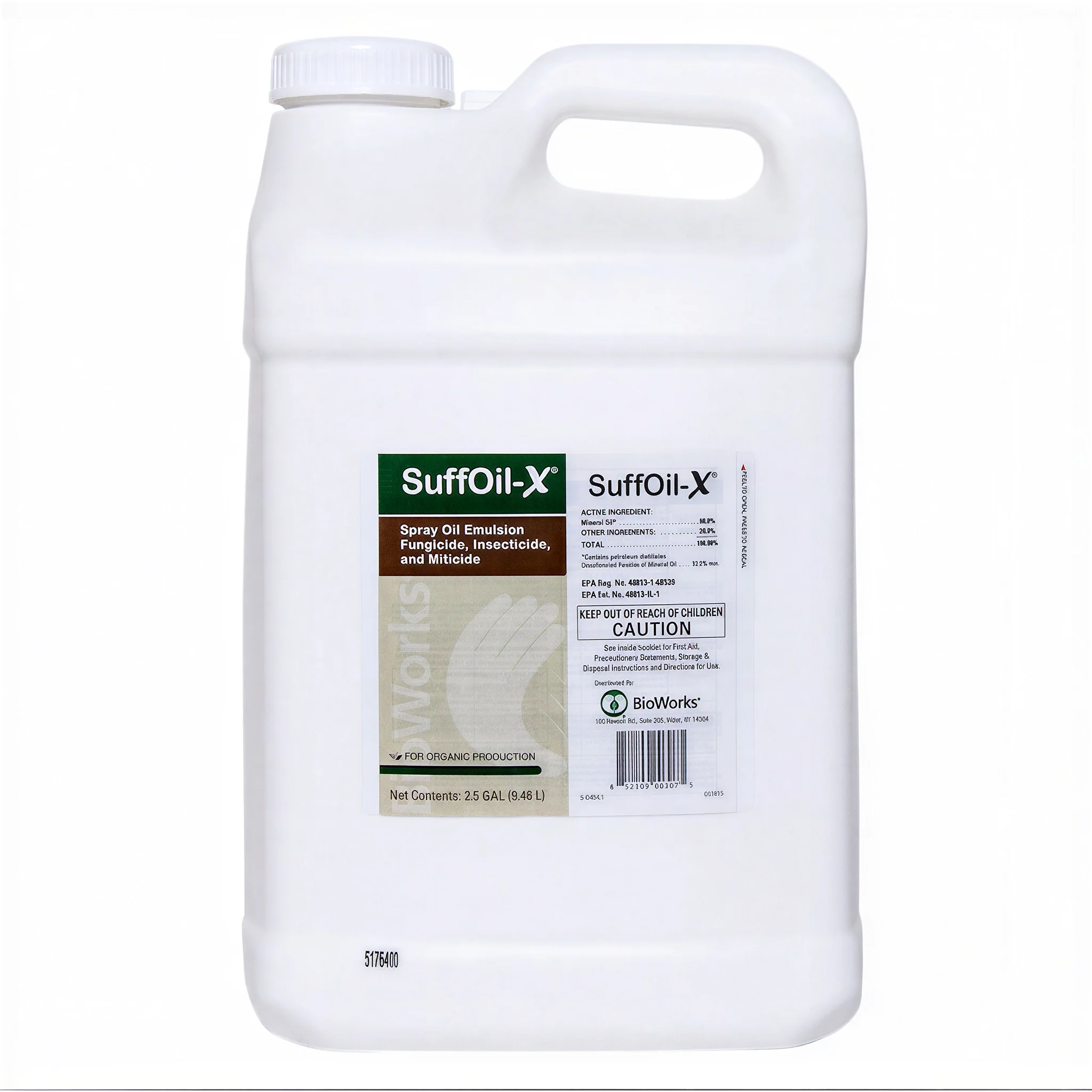 BioWorks SuffOil-X Organic Insecticide, Miticide, & Fungicide