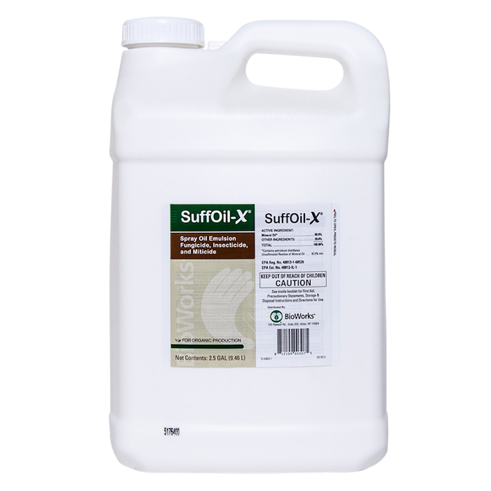 BioWorks SuffOil-X Organic Insecticide, 2.5 Gallons
