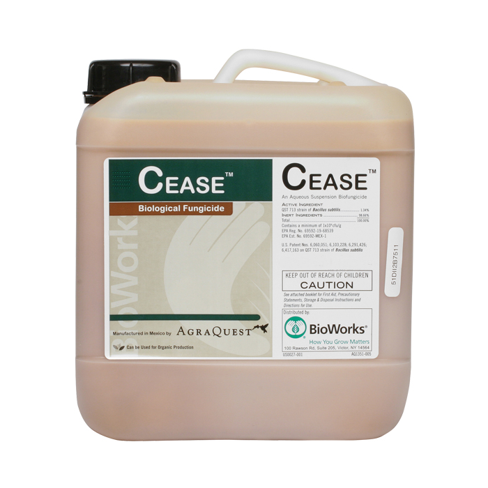 BioWorks Cease Biological Fungicide, 2.5 Gallons