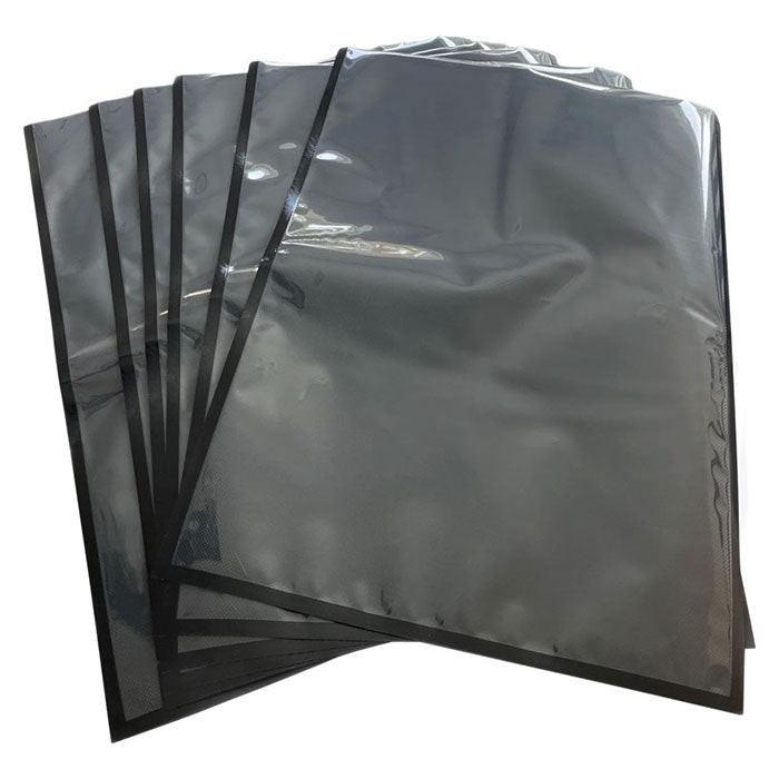 454 Bags Vacuum Seal Storage Bags, 5 mil, 11 Inch x 24 Inch, Black & Clear - Pack of 250