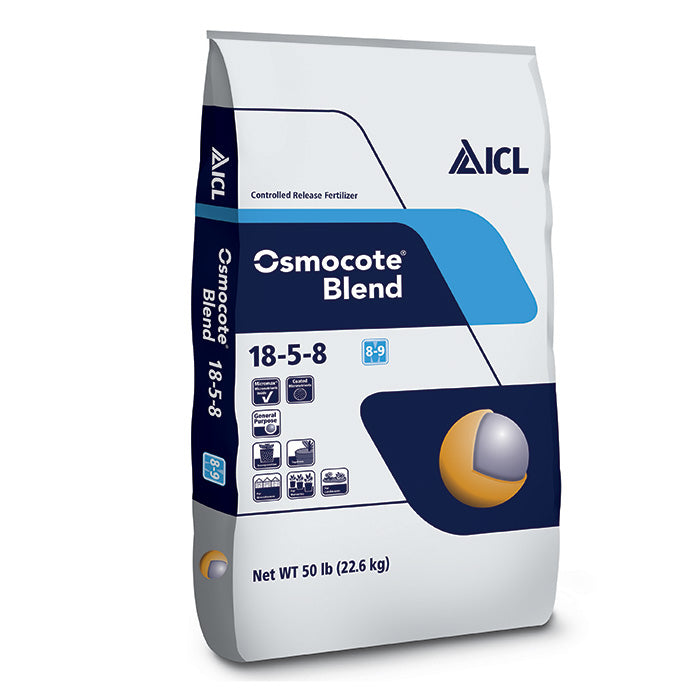 Osmocote Blend 18-5-8, 8-9 mo. Controlled-Release Fertilizer with E-Max Technology, 50 lbs.