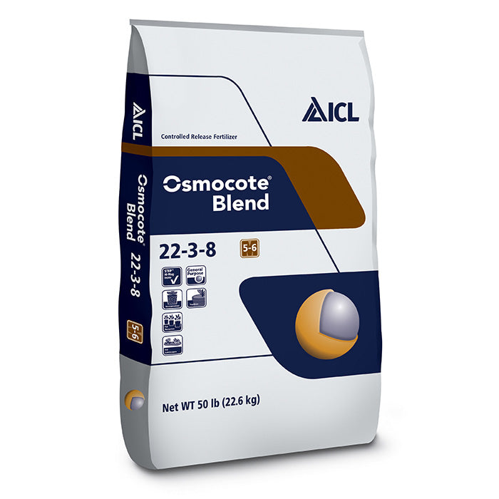 Osmocote Blend 22-3-8, 5-6 mo. Controlled-Release Fertilizer with QuickStart Nutrients, 50 lbs.