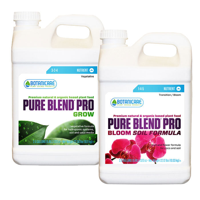 Botanicare Pure Blend Pro Basic Soil Nutrient Package - Large