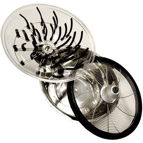 DL Wholesale Twisted Trimmers 16" Clear Top Bowl Trimmer