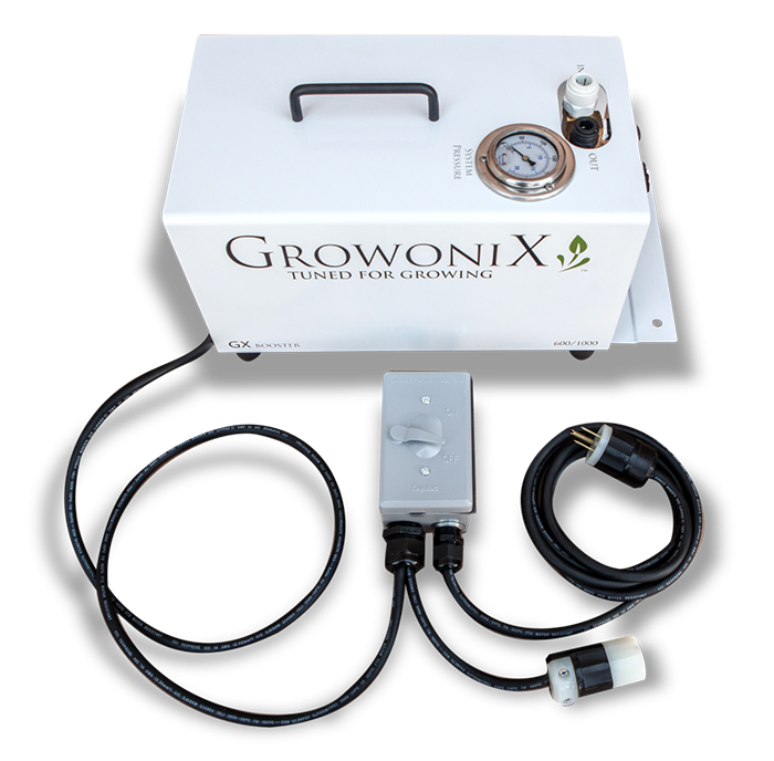 GrowoniX GX600/1000 Booster Pump with Splash Guard Chassis