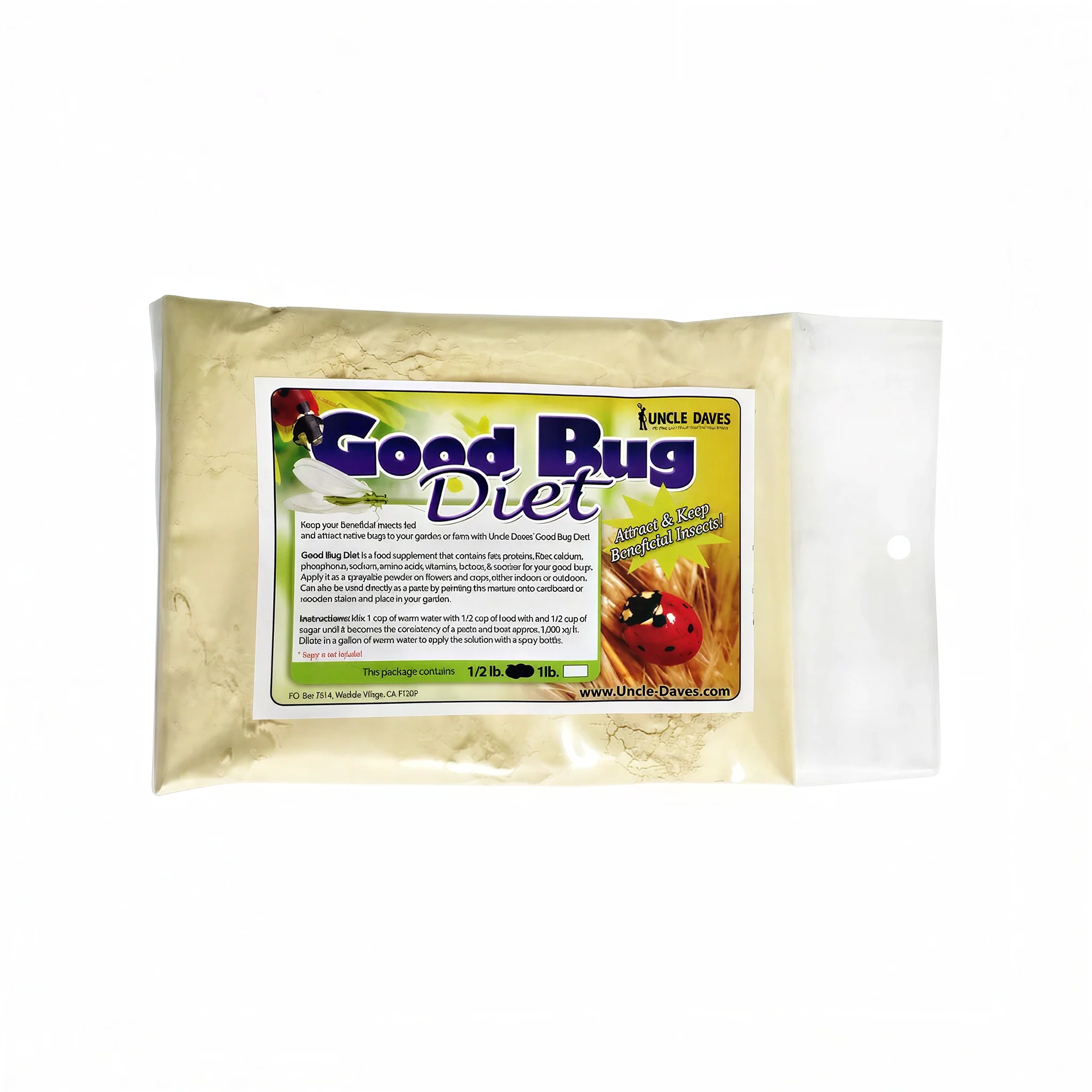 Tip Top Bio-Control Good Bug Attractants Diet - Ladybug Food Mix, 1 lb
