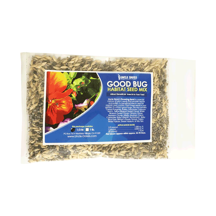 Tip Top Bio-Control Good Bug Attractants Habitat Seed Mix, 1/2 lb