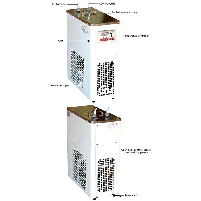 Across International -15C Compact 3L Recirculating Laboratory Chiller with Centrifugal Pump, 110 Volt
