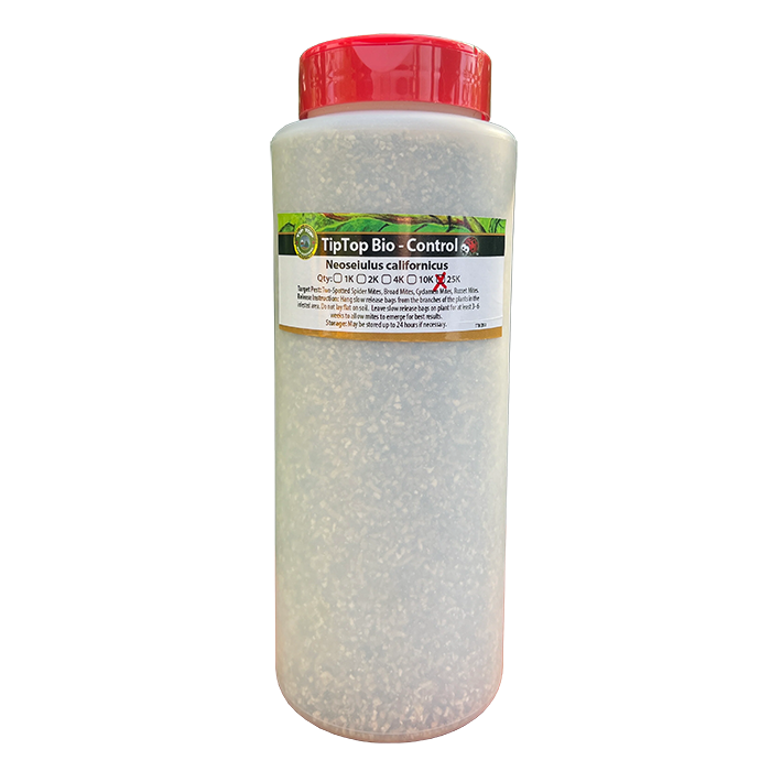 Tip Top Bio-Control Neoseiulus Californicus Beneficial Mites, Bottle of 25,000