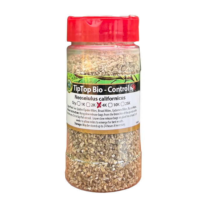 Tip Top Bio-Control Neoseiulus Californicus Beneficial Mites, Bottle of 4,000