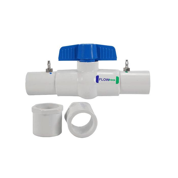 EZ-Flo Coupling Connection with Ball Valve, 3/4 Inch and 1 Inch