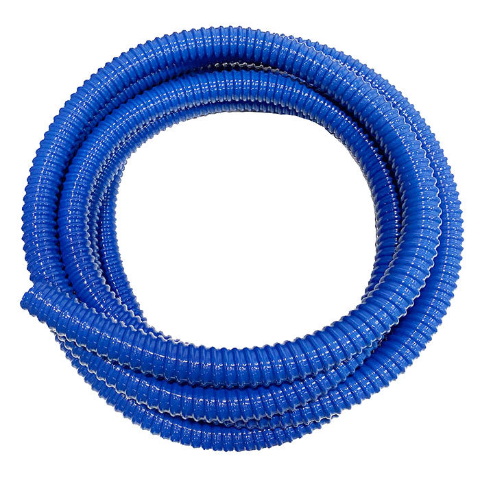 Current Culture 1" Heavy Duty Corrugated Return Water Hose, 25 ft. - Blue