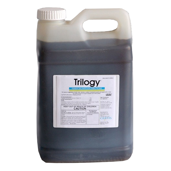 Certis Biologicals Trilogy Organic Fungicide, Miticide & Insecticide, 2.5 Gallons