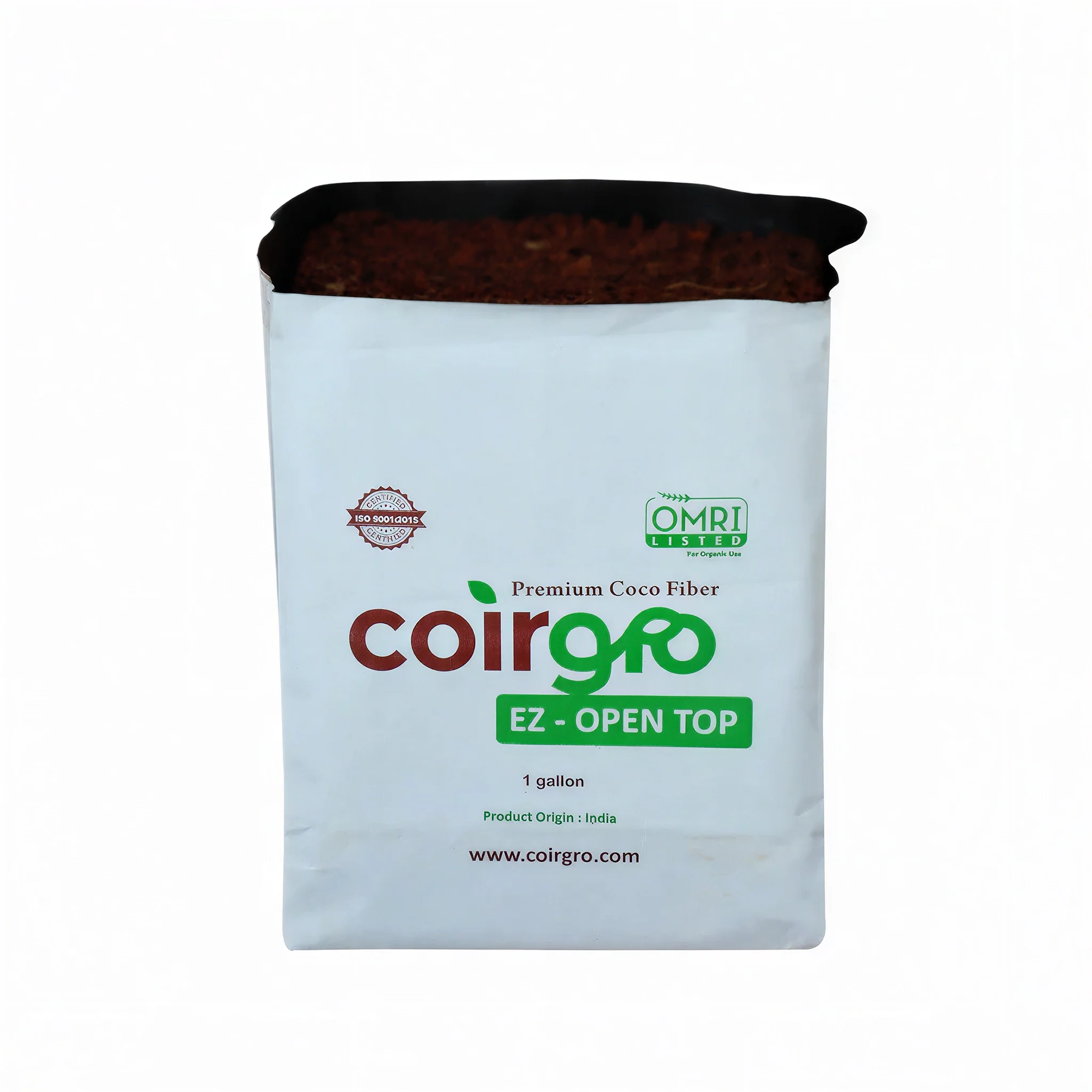Coirgro EZ Open Top Coco Coir Grow Bag, 1 Gallon - 40 Pack
