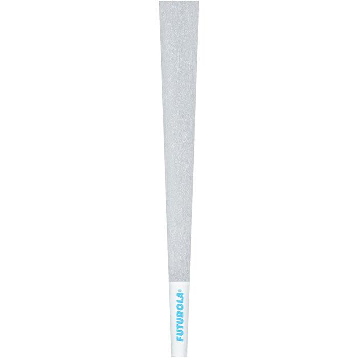 Futurola 1 1/4" Size 84/26 Classic White Pre-Rolled Cone with Futurola Tip - Case of 5400