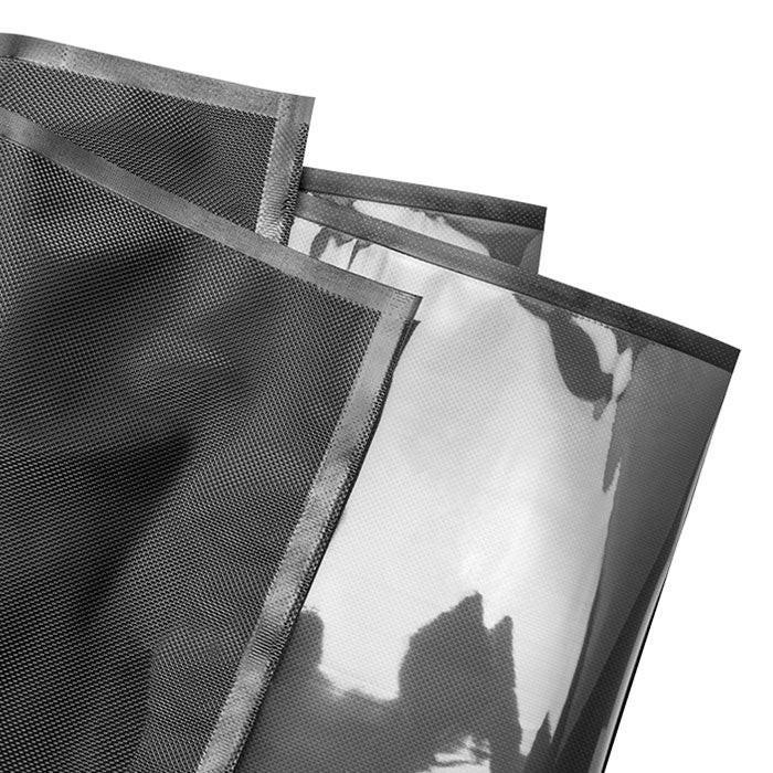 ArmorVac Pre-Cut Vacuum Seal Storage Bags, 5 mil 15 Inch x 20 Inch, Black & Clear - Pack of 50