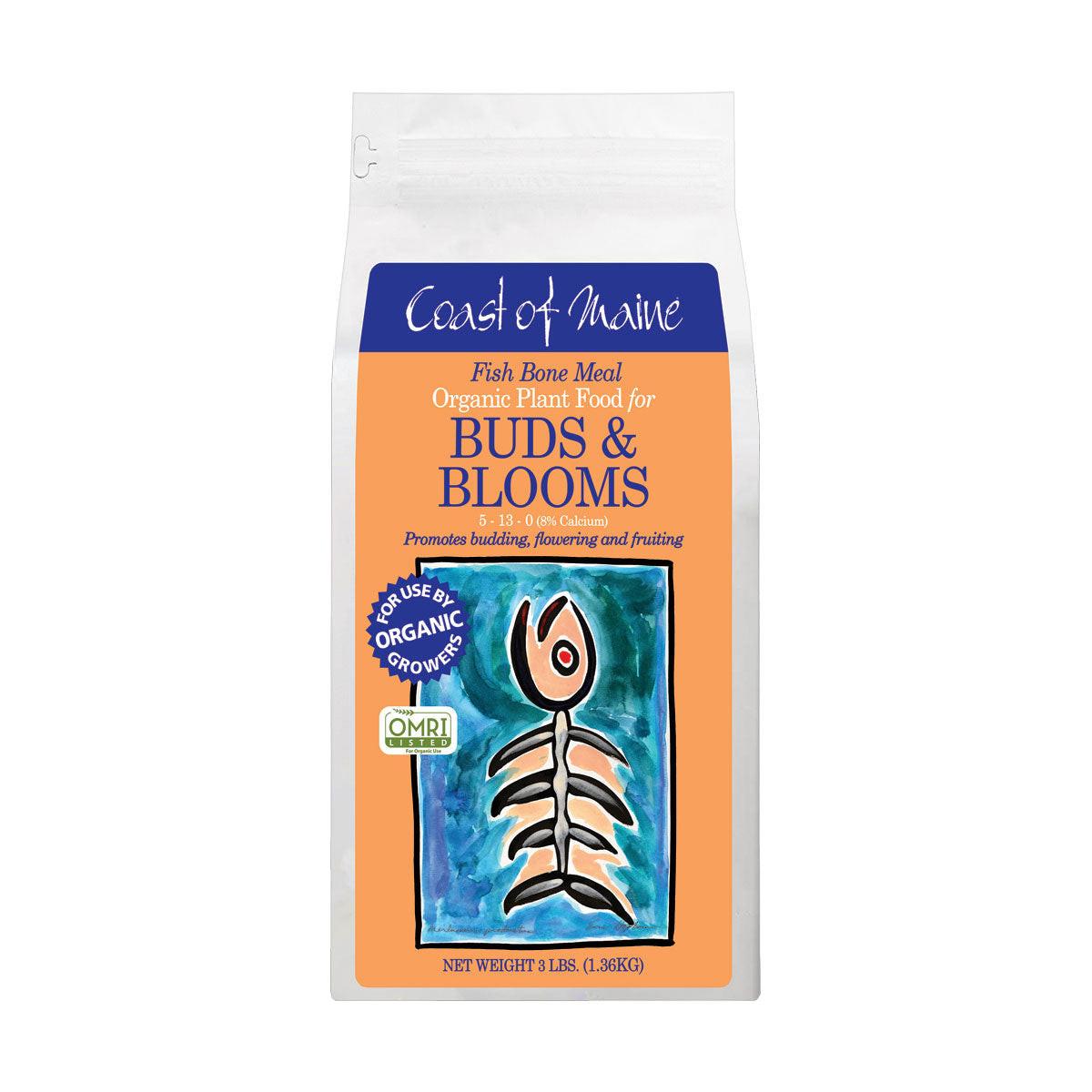 Coast of Maine Fish Bone Meal Organic Plant Food 5-13-0, 3 lbs
