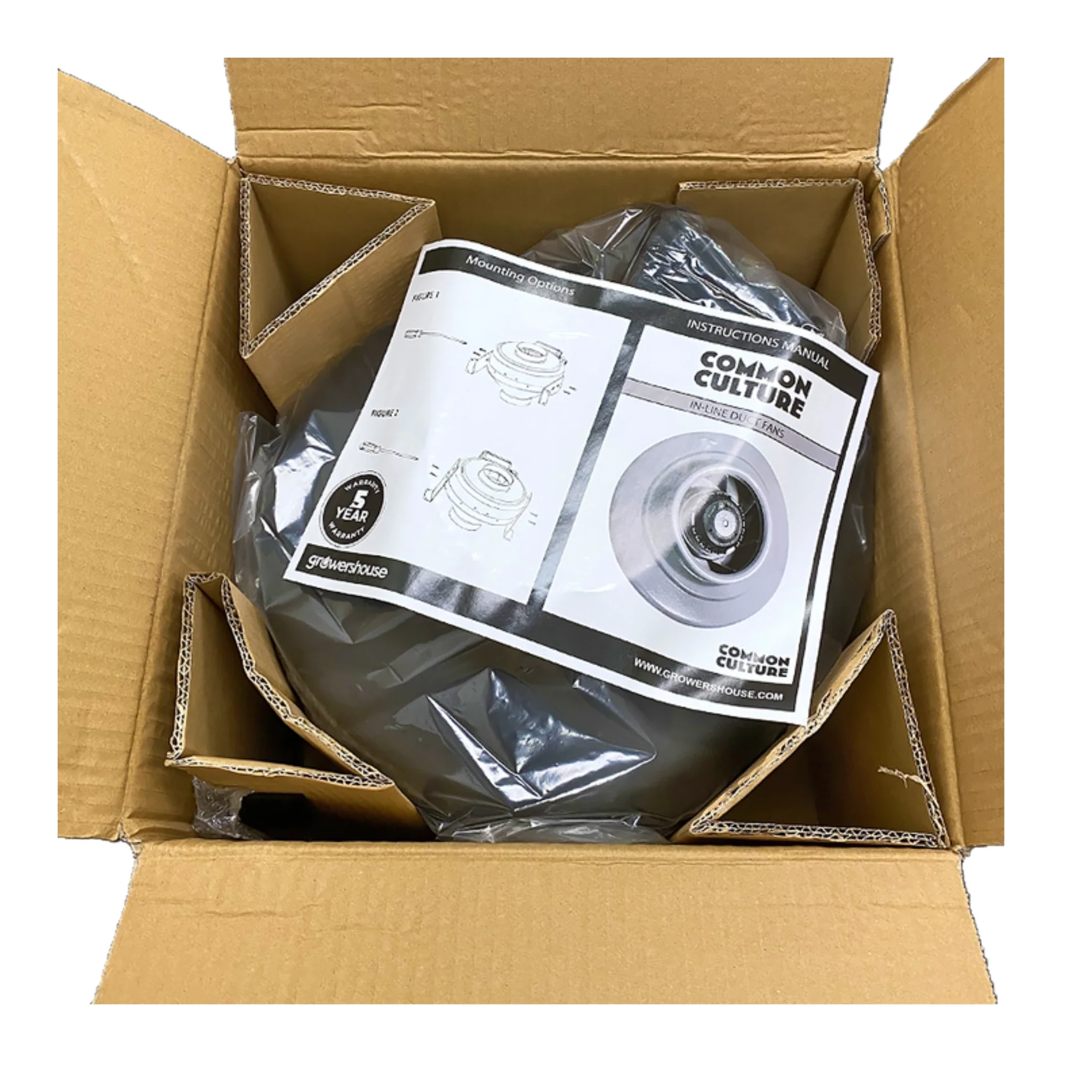 Common Culture Stealth In-Line Duct Exhaust Fan.