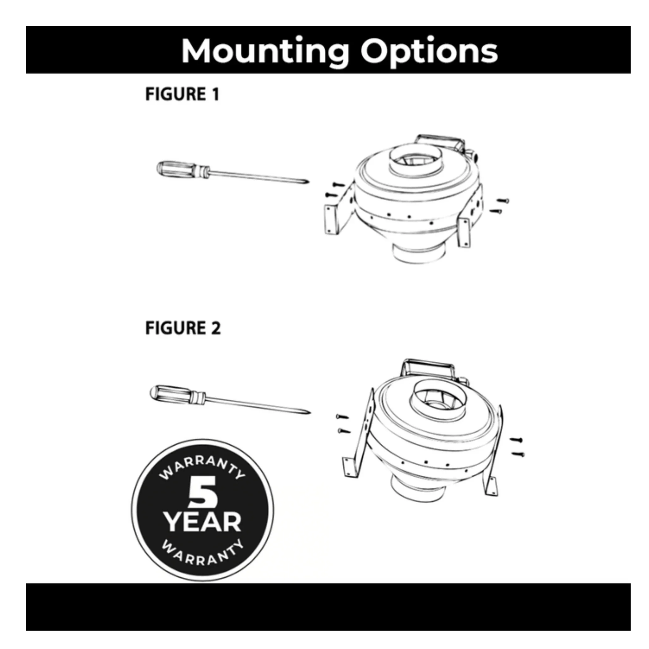 Common Culture Stealth In-Line Duct Exhaust Fan.