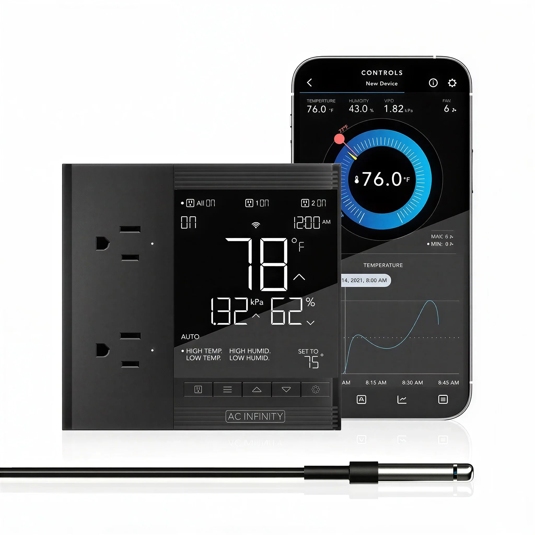AC Infinity Controller 75 PRO Smart Outlet Controller