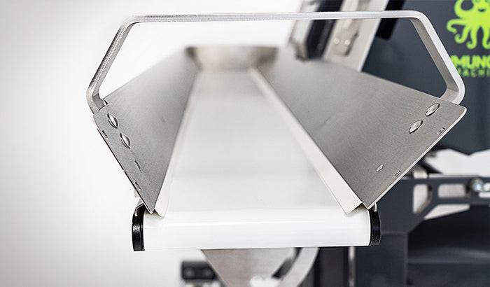 Munch Machine Integrated Conveyor for Double Bucker - Left Feed (Conveyor Only)