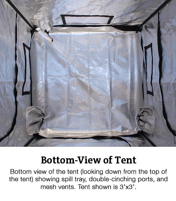 Covert 4' x 4' Growers Choice ROI-E720 LED Grow Tent Kit With Automated Ventilation Package