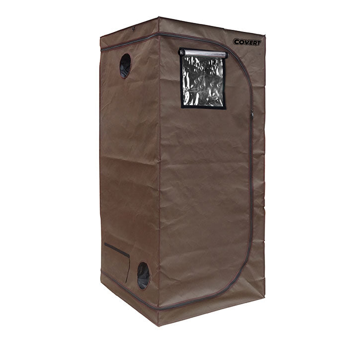 Covert 3' x 3' 150 Watt UFO LED Grow Tent Kit With Automated Ventilation Package