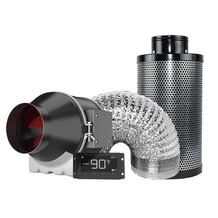 Covert 3' x 4' Perpetual Harvest Multi-Chamber 150 Watt UFO LED Grow Tent Kit With Automated Ventilation Package