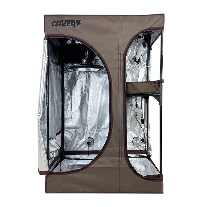 Covert 2' x 3' Perpetual Harvest Multi-Chamber 150 Watt UFO LED Grow Tent Kit With Automated Ventilation Package