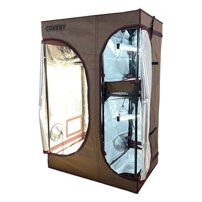 Covert 2' x 3' Perpetual Harvest Multi-Chamber T5 Grow Tent Kit With Automated Ventilation Package