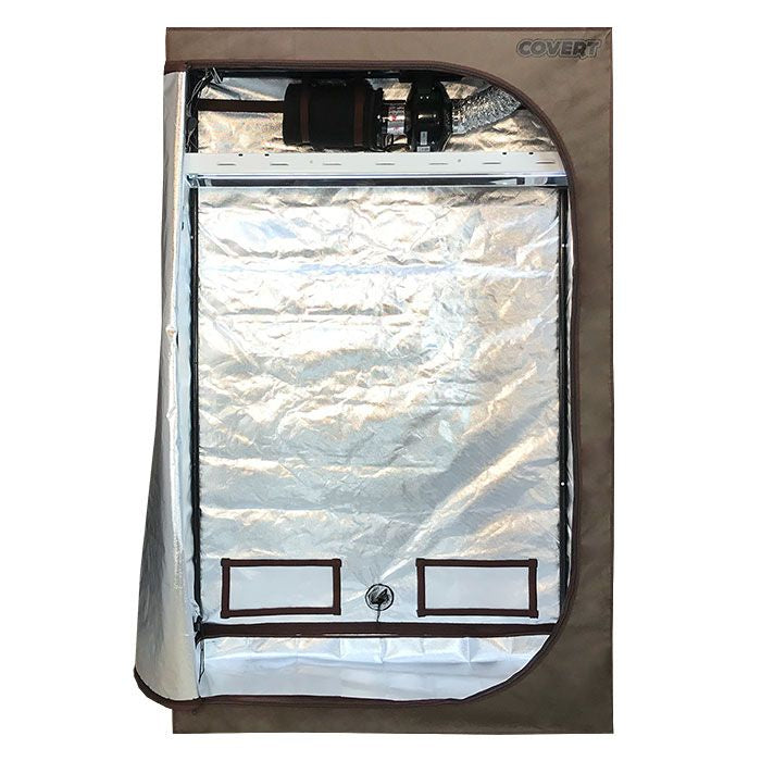 Covert 2' x 4' Fluorescent T5 Grow Tent Kit With Automated Ventilation Package