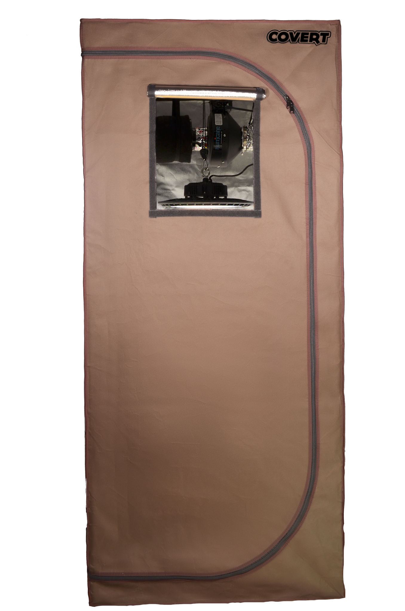 Covert 3' x 3' 150 Watt UFO LED Grow Tent Kit With Automated Ventilation Package