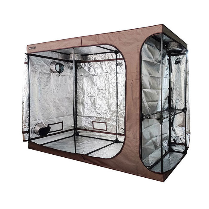 Covert 4' x 9' LED-X 250 Perpetual Harvest Multi-Chamber Grow Tent Kit With Automated Ventilation Package