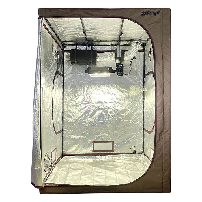 Covert 5' x 5' Growers Choice 630 Watt CMH Grow Tent Kit With Automated Ventilation Package