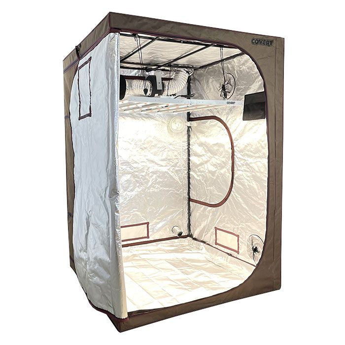 Covert 4' x 4' 630 Watt LED PRO Grow Tent Kit With Automated Ventilation Package