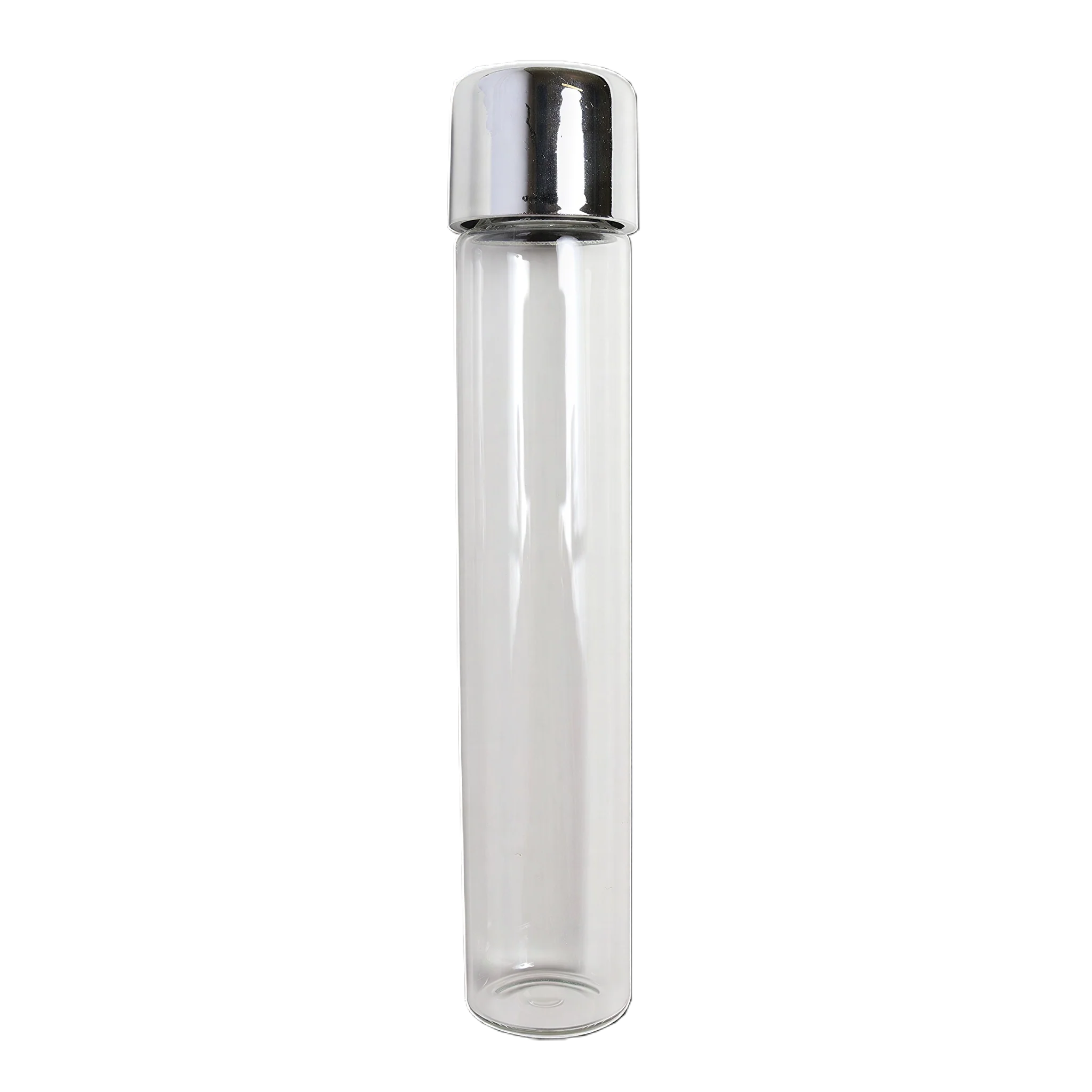 Custom Cones USA Glass Pre-Roll Tubes with Child-Resistant Silver Cap, 115mm - Pack of 400