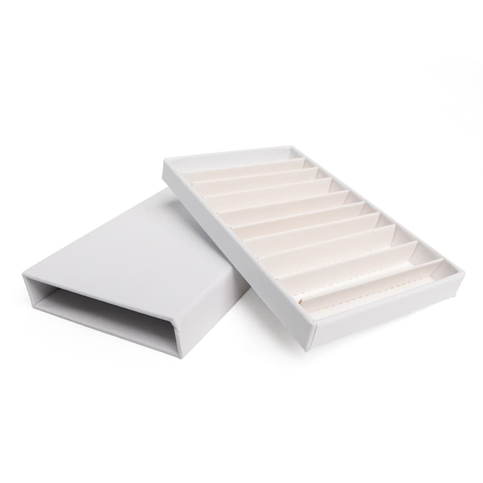 Custom Cones USA Child-Resistant Push Packs, Unbranded White, Dividers for 10 70mm Pre-Rolls - Pack of 200