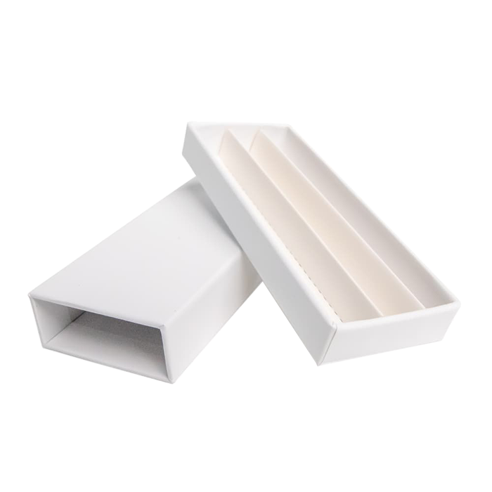 Custom Cones USA Child-Resistant Push Packs, Unbranded White, Dividers for 3 109 Pre-Rolls - Pack of 200