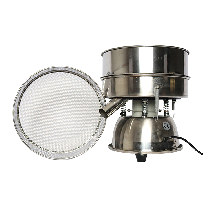 Custom Cones Quick Sift Mini Automatic Sifting Machine with 8 Mesh Screen - 2.38mm