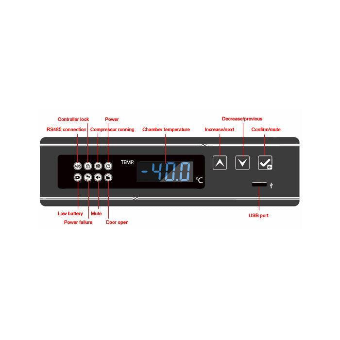 Across International DeepFreeze 35 CF -40°C Upright Freezer, 110 Volt
