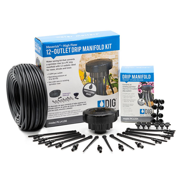 DIG Maverick 12-Outlet Drip Manifold Kits