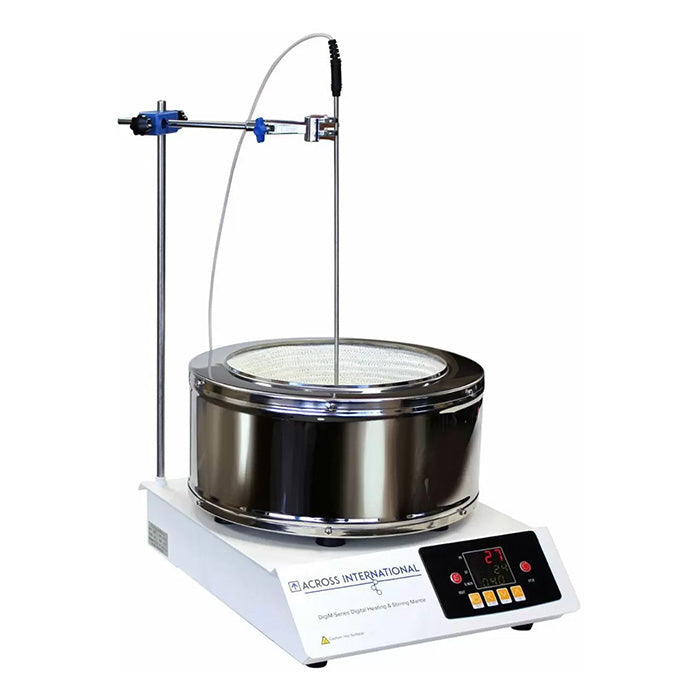 Across International DigiM 5L 300°C 1200 RPM PID Controlled Digital Heating Mantle - UL/CSA Certified, 220 Volt