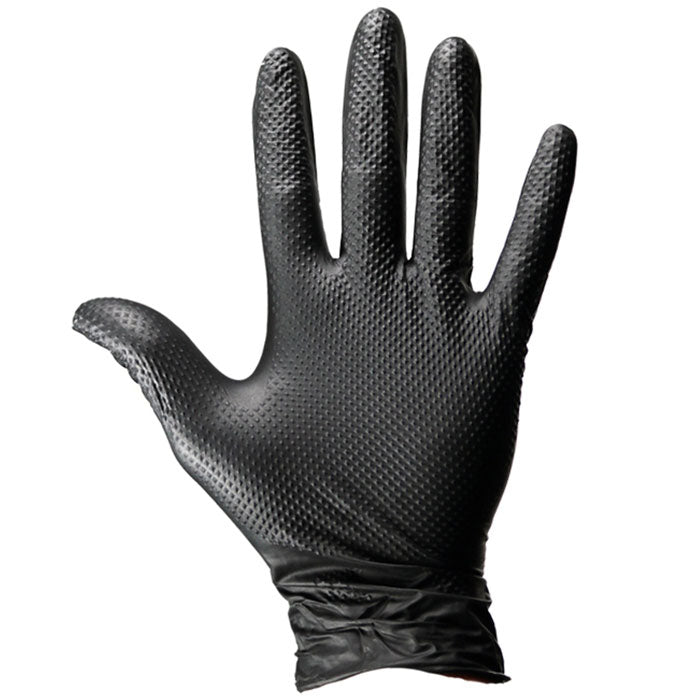 Dirt Defense Black Nitrile Gloves 6 mil