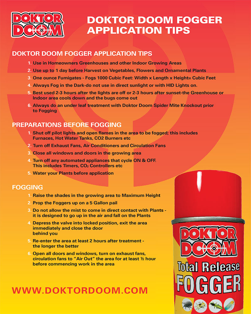 Doktor Doom Total Release Fogger Ready-to-Use Insecticide & Miticide